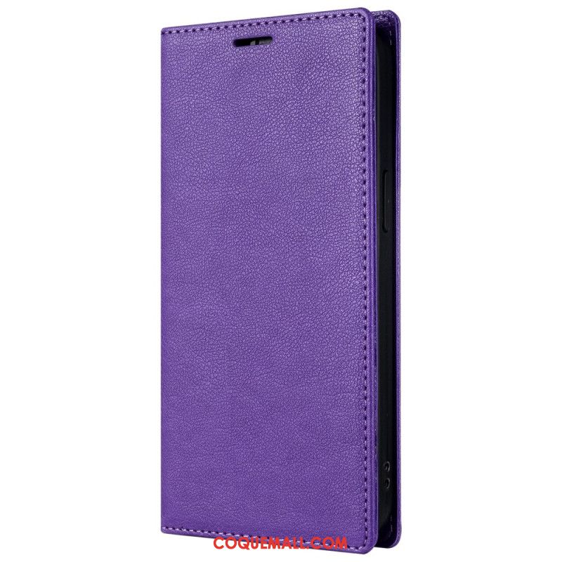 Flip Cover iPhone 16 Pro Effet Cuir