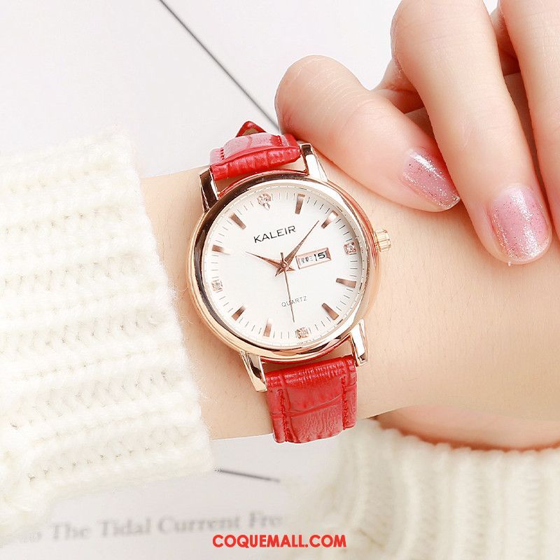 Gant Femme Calendrier Watchband Atmosphère, Gant Loisir Simple