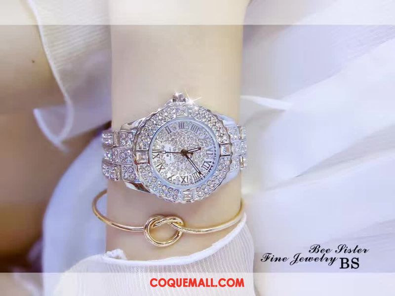 Gant Femme Diamant Authentique Le Nouveau, Gant Montre À Bracelet Mode