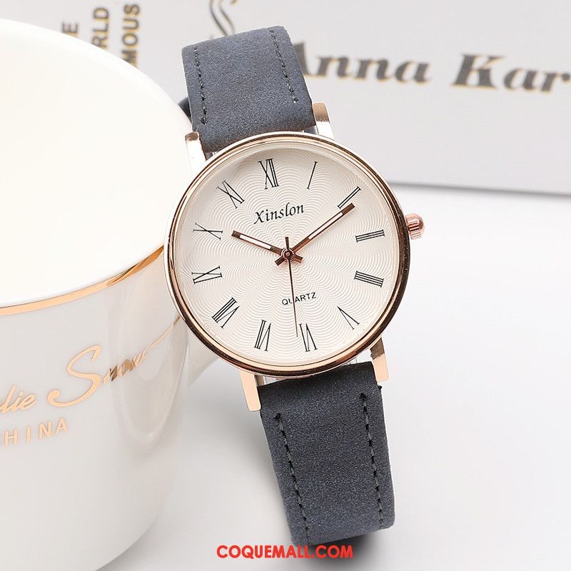 Gant Femme Tendance Montre À Bracelet Simple, Gant Poudre Fleurs De Cerisier