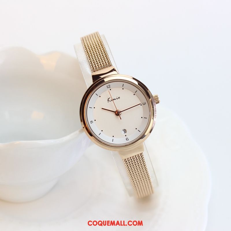 Gant Femme Tendance Montre À Quartz Loisir, Gant Mode Calendrier