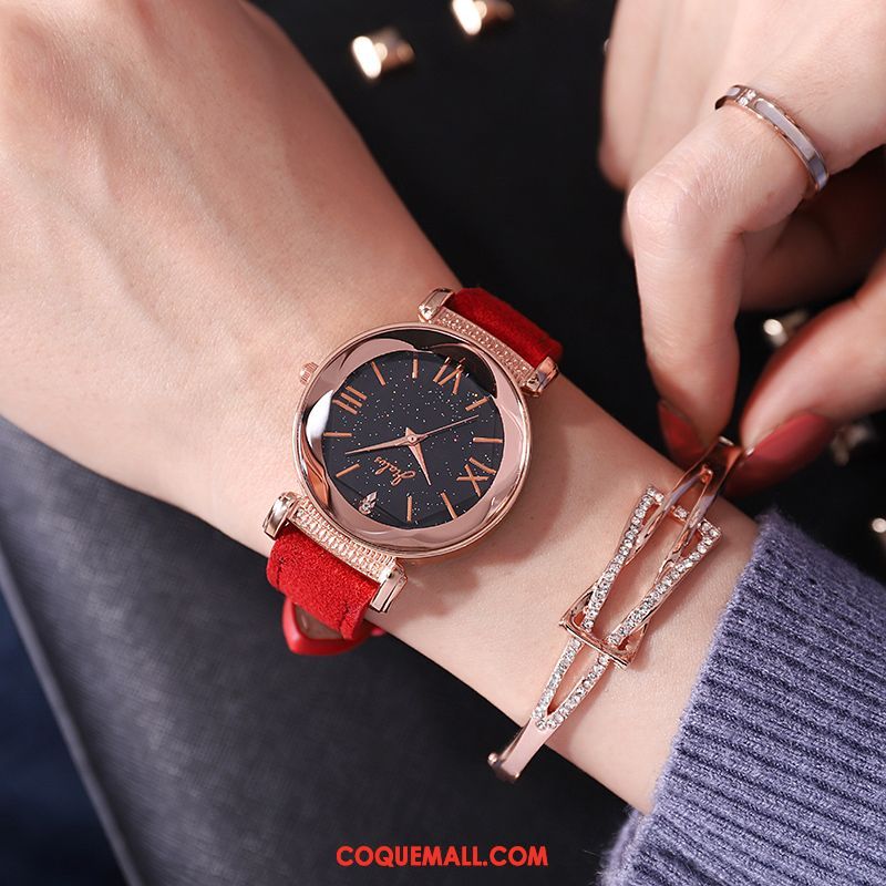 Gant Femme Étanche Le Nouveau Simple, Gant Tendance Montre À Bracelet