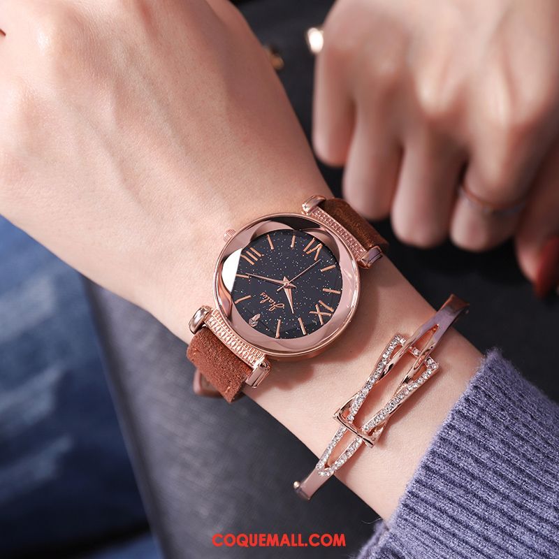 Gant Femme Étanche Le Nouveau Simple, Gant Tendance Montre À Bracelet