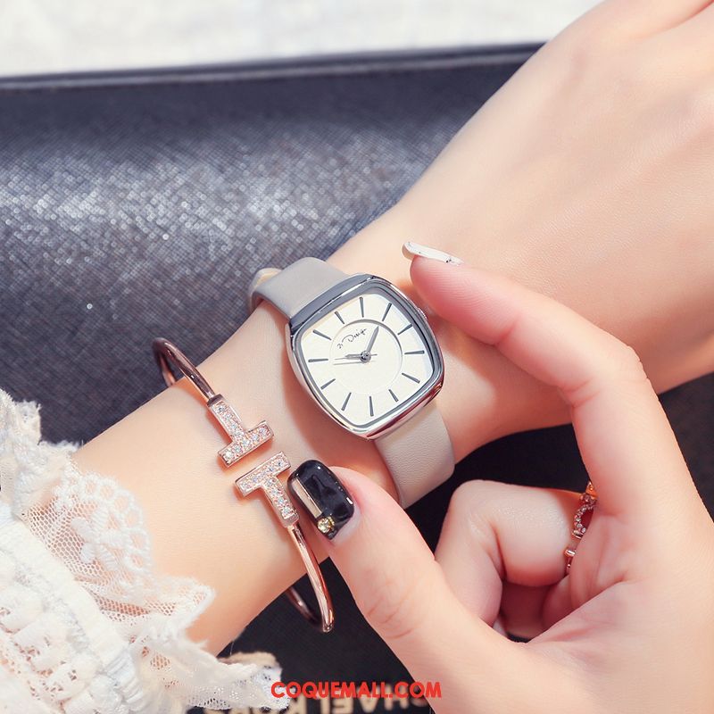 Gant Femme Étanche Loisir Tendance, Gant Montre À Bracelet Carré