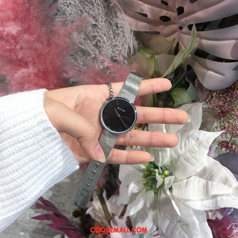 Gant Femme Étudiant Loisir Simple, Gant Tendance Montre À Bracelet