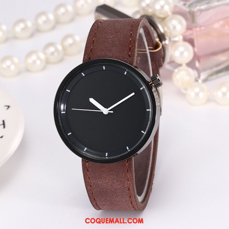 Gant Femme Étudiant Montre À Quartz Simple, Gant Confortable Ceinture