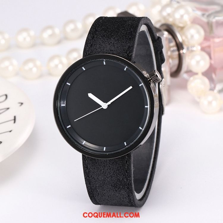 Gant Femme Étudiant Montre À Quartz Simple, Gant Confortable Ceinture