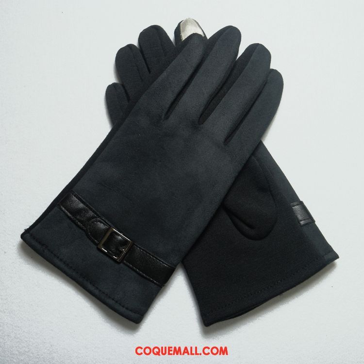 Gant Homme Peau De Cerf Garder Au Chaud Écran Tactile, Gant Hiver Balade