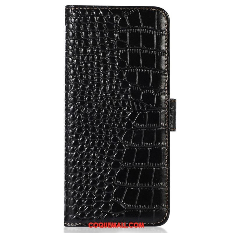 Housse Huawei Mate 50 Pro Style Crocodile RFID