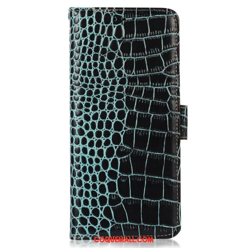 Housse Huawei Mate 50 Pro Style Crocodile RFID