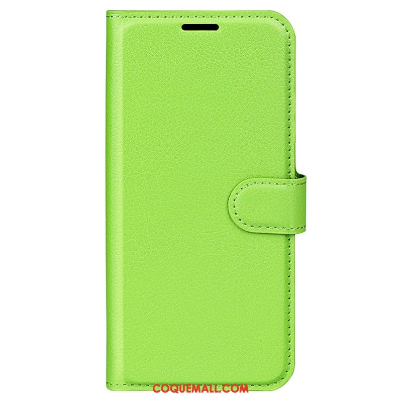 Housse Huawei Nova 12 SE Simili Cuir Litchi Classique