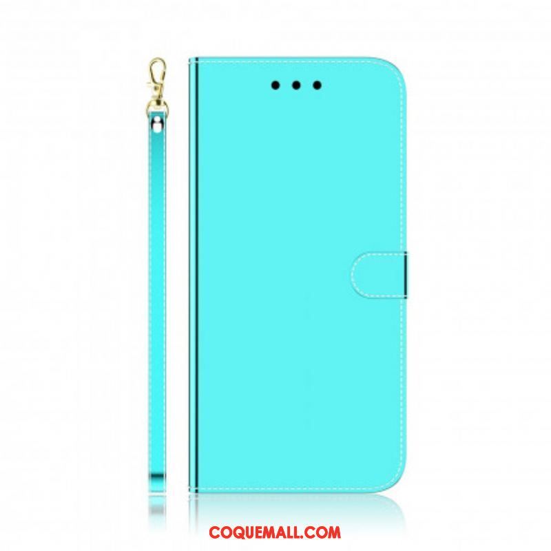 Housse Huawei P50 Pro Simili Cuir Couverture MIroir