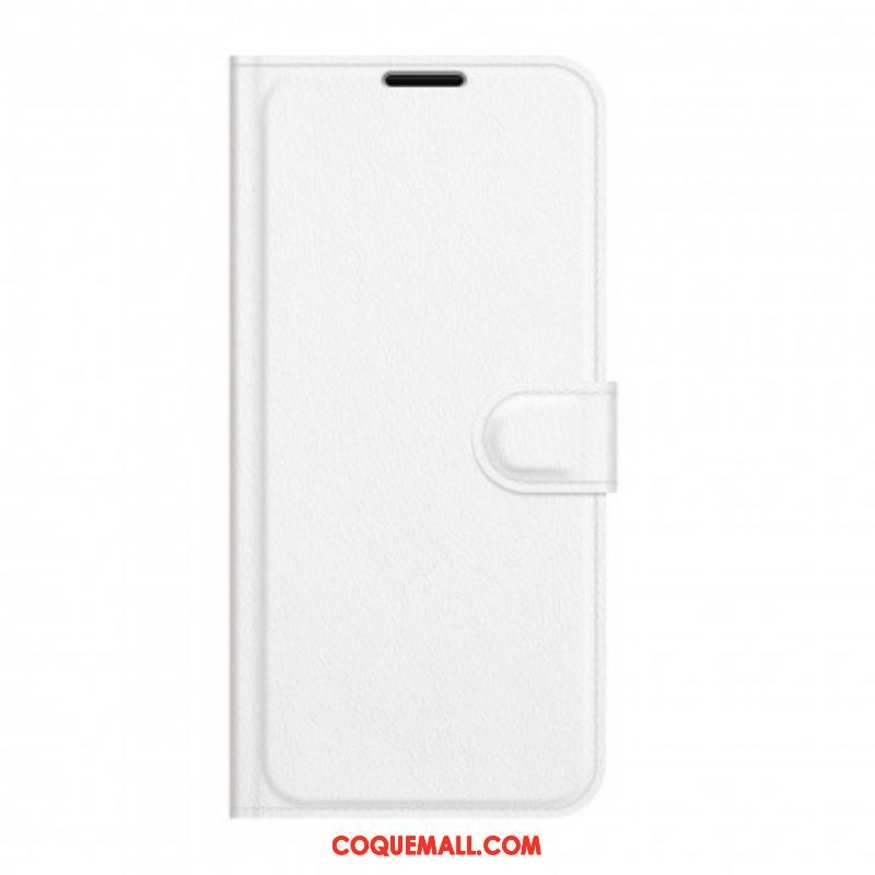 Housse Huawei P50 Pro Style Cuir Litchi Classique