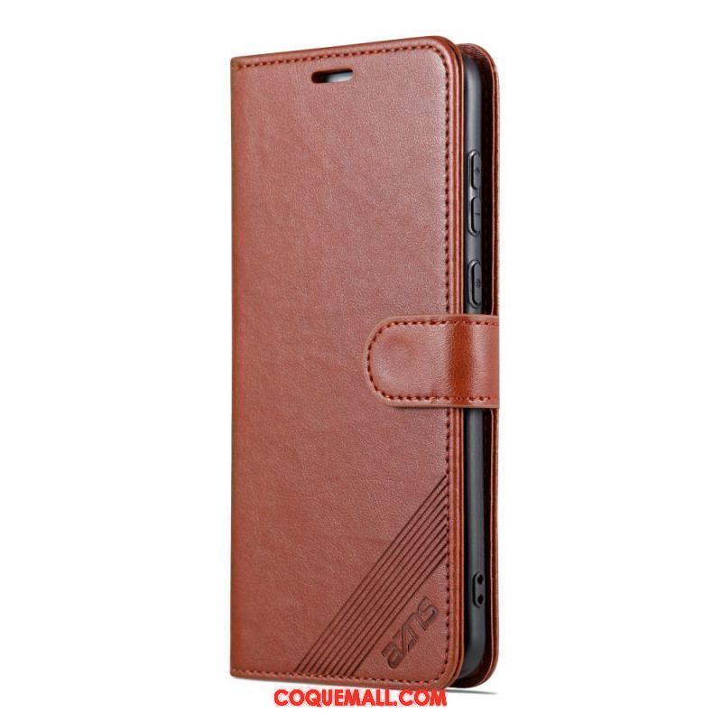 Housse Huawei P60 Pro Effet Cuir AZNS