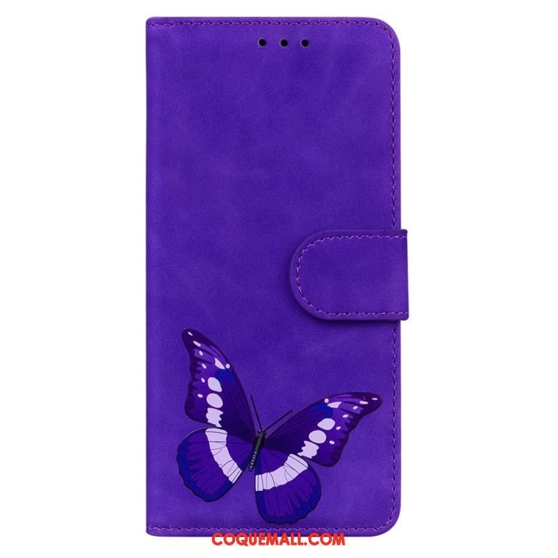 Housse Moto E40 / E30 / E20 Skin-Touch Papillon