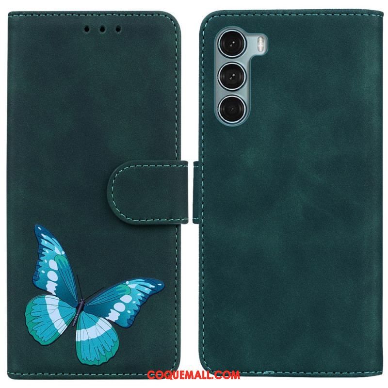 Housse Moto G200 5G Skin-Touch Papillon