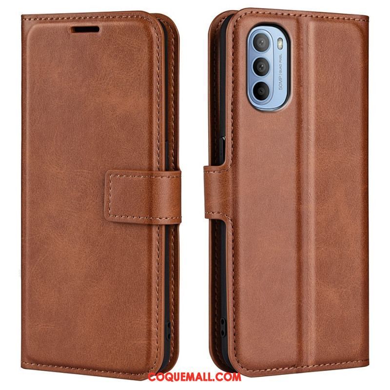 Housse Moto G41 / G31 Effet Cuir Slim Extrême