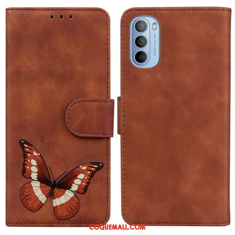 Housse Moto G41 / G31 Skin-Touch Papillon