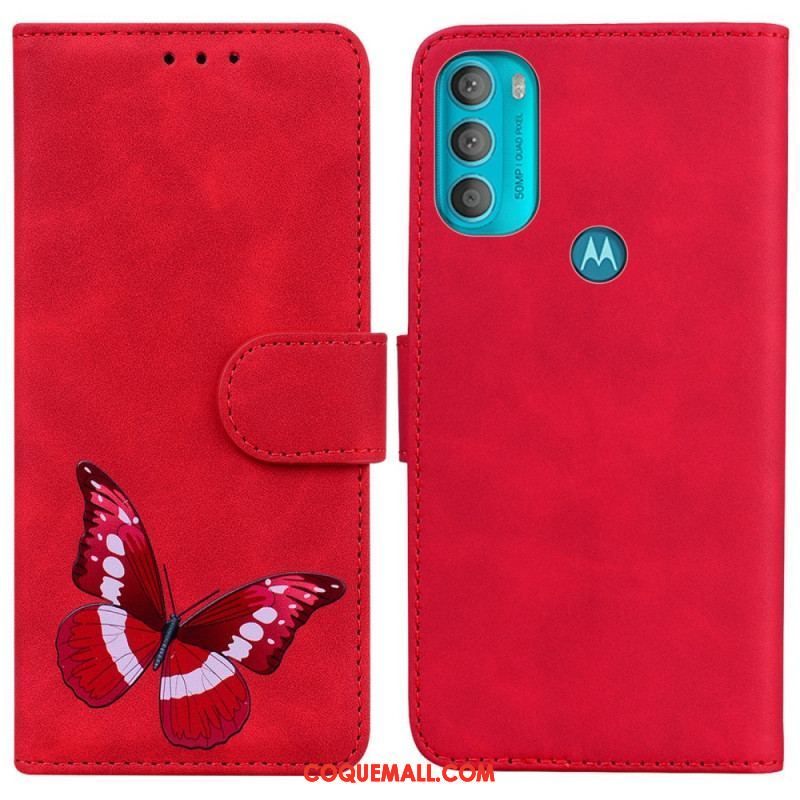 Housse Moto G71 5G Skin-Touch Papillon