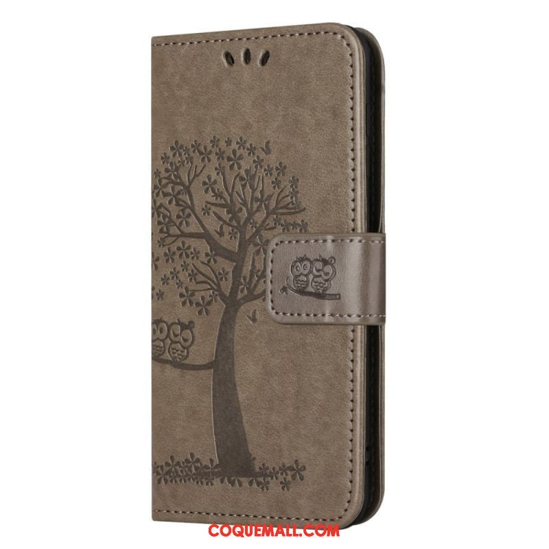 Housse Moto G73 5G Arbre aux Hiboux