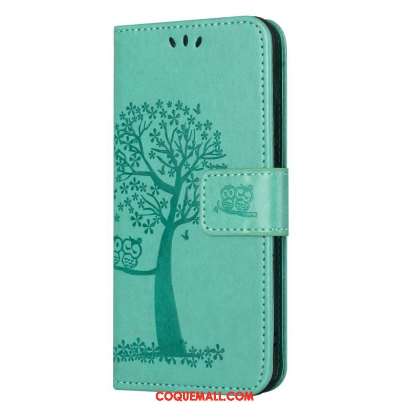 Housse Moto G73 5G Arbre aux Hiboux