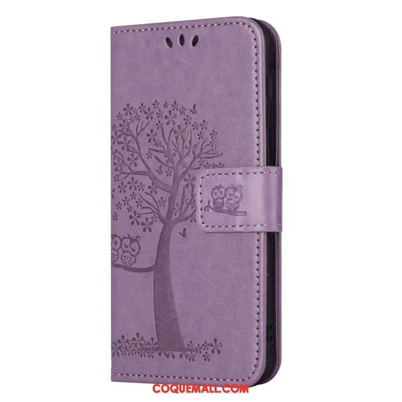 Housse Moto G73 5G Arbre aux Hiboux