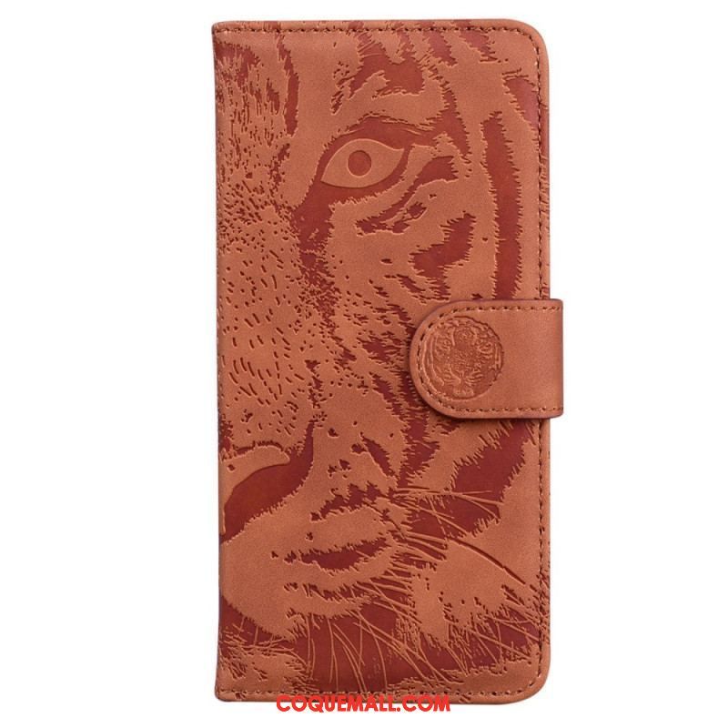 Housse Moto G73 5G Empreinte Tigre