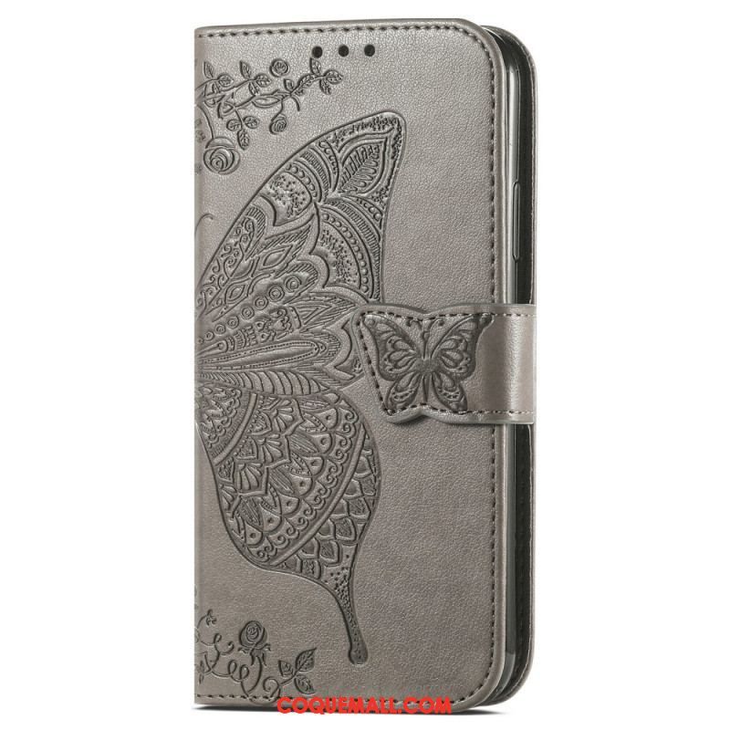 Housse Moto G73 5G Papillon Baroque