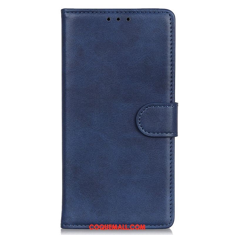 Housse Moto G73 5G Simili Cuir Mat