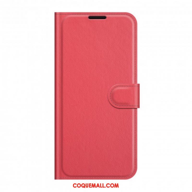 Housse Motorola Edge 20 Effet Litchi Classique