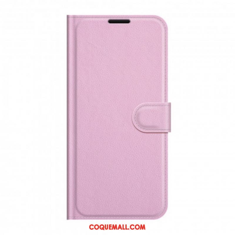 Housse Motorola Edge 20 Effet Litchi Classique