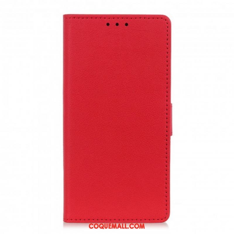 Housse Motorola G60s Effet Cuir Classique