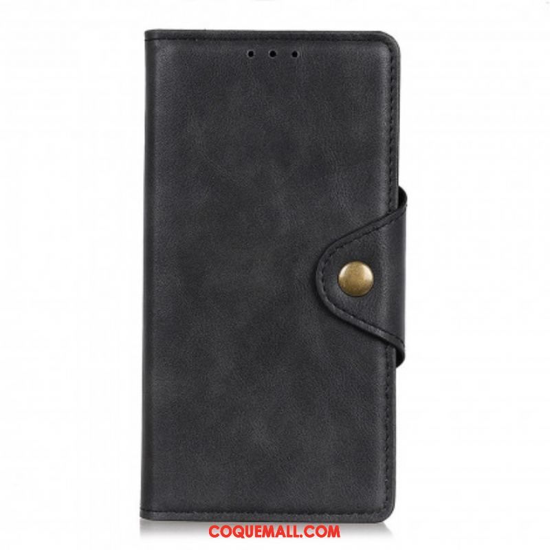 Housse Motorola G60s Simili Cuir Bouton