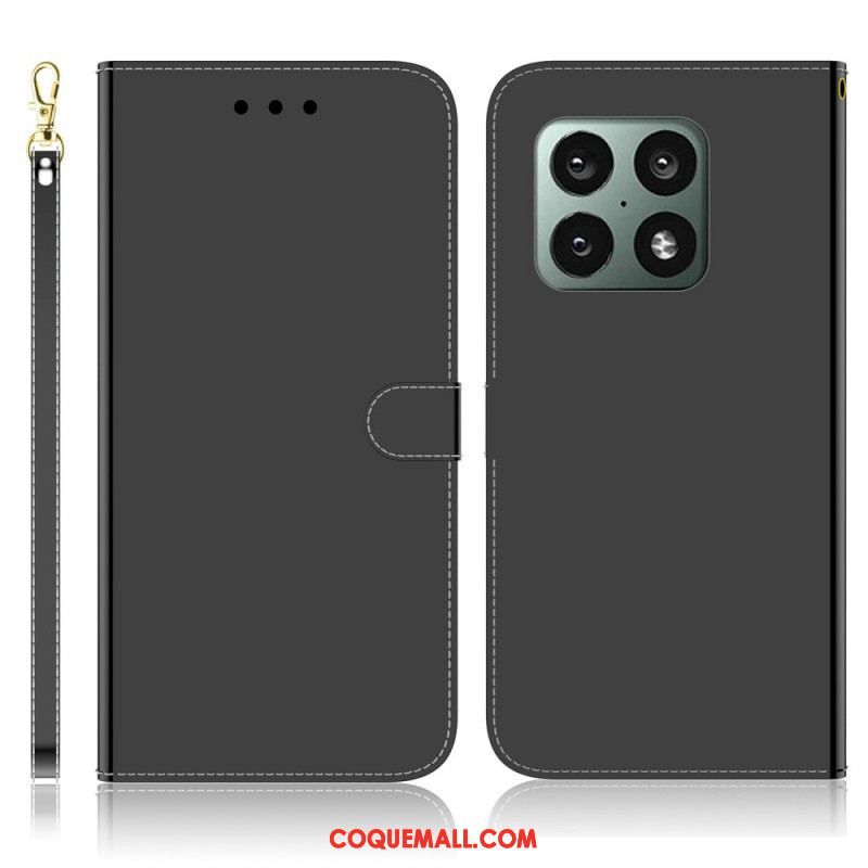 Housse OnePlus 10 Pro 5G Simili Cuir Couverture Miroir