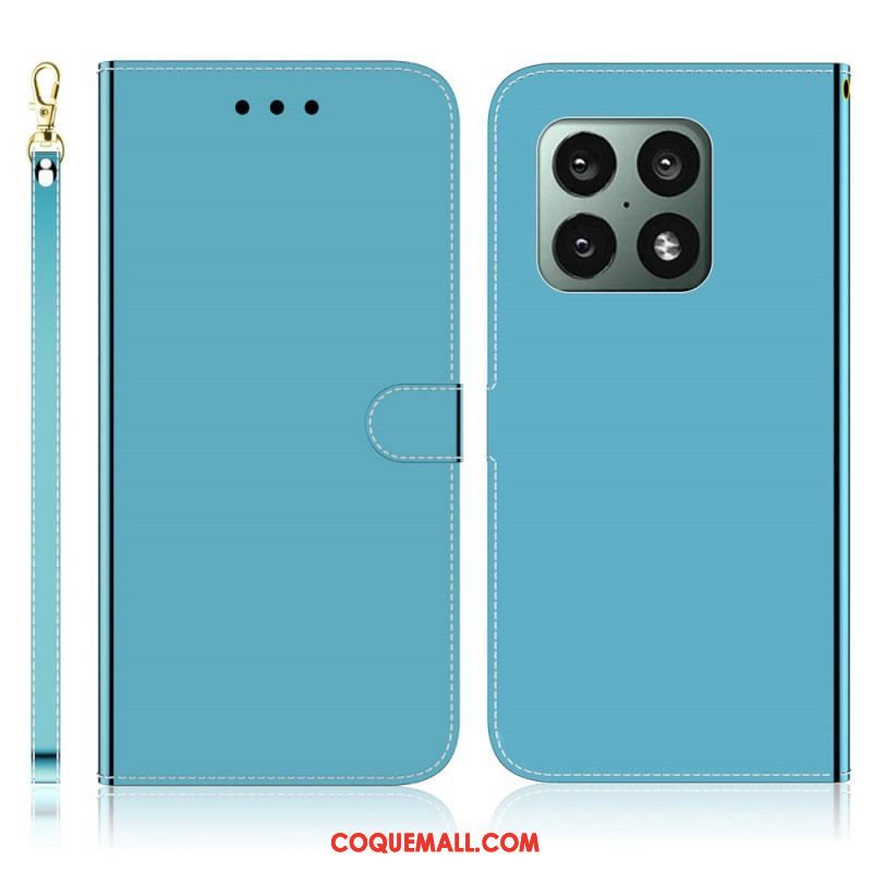 Housse OnePlus 10 Pro 5G Simili Cuir Couverture Miroir