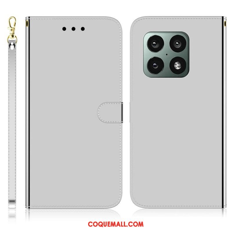 Housse OnePlus 10 Pro 5G Simili Cuir Couverture Miroir