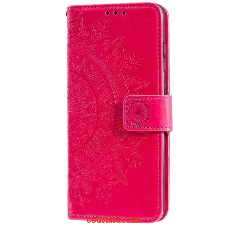 Housse OnePlus 10T 5G Mandala Soleil à Lanière