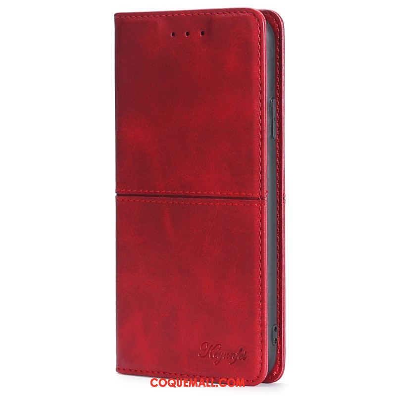 Housse OnePlus 10T 5G Simili Cuir Couture