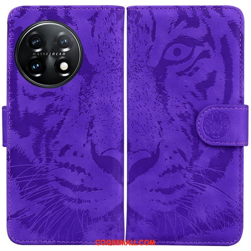 Housse OnePlus 11 5G Empreinte Tigre