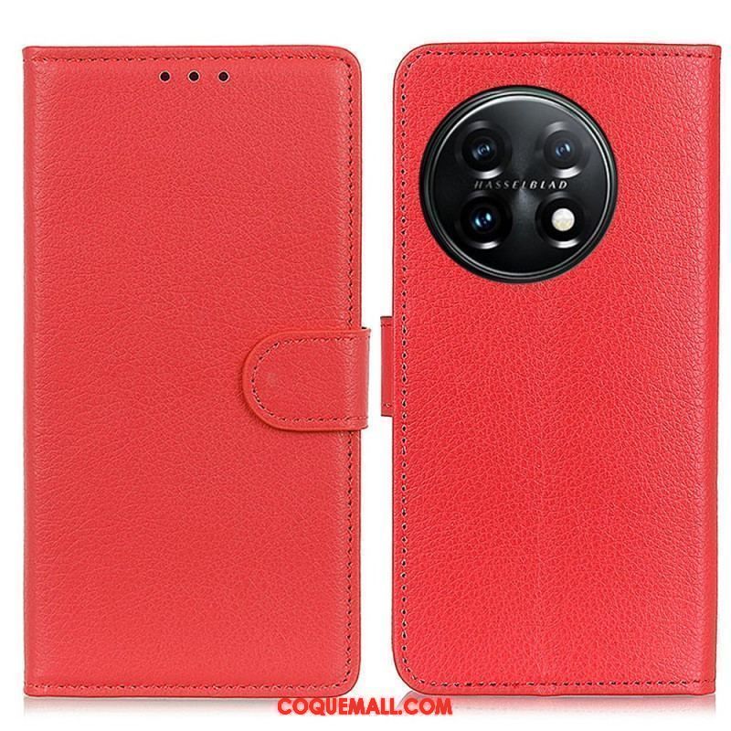 Housse OnePlus 11 5G Litchi Texture