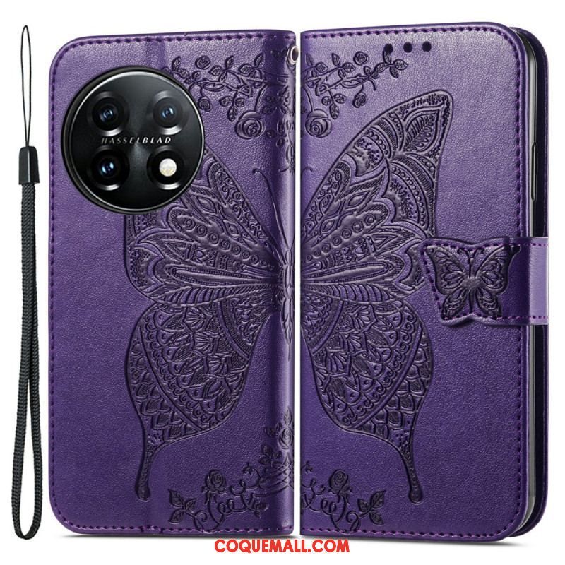 Housse OnePlus 11 5G Papillon Baroque