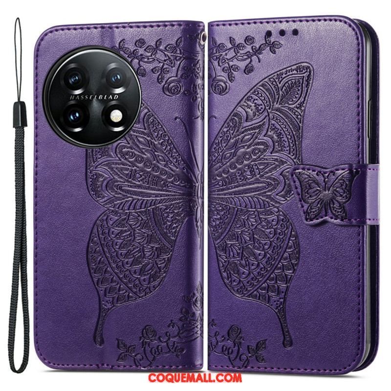 Housse OnePlus 11 5G Papillon Baroque