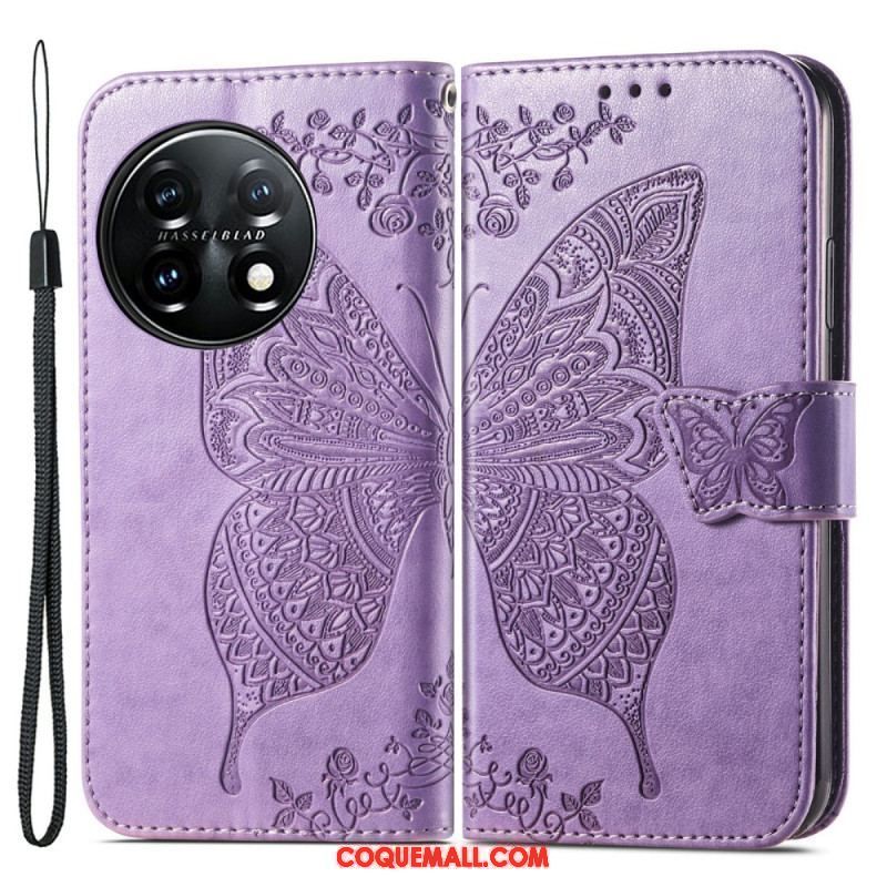 Housse OnePlus 11 5G Papillon Baroque