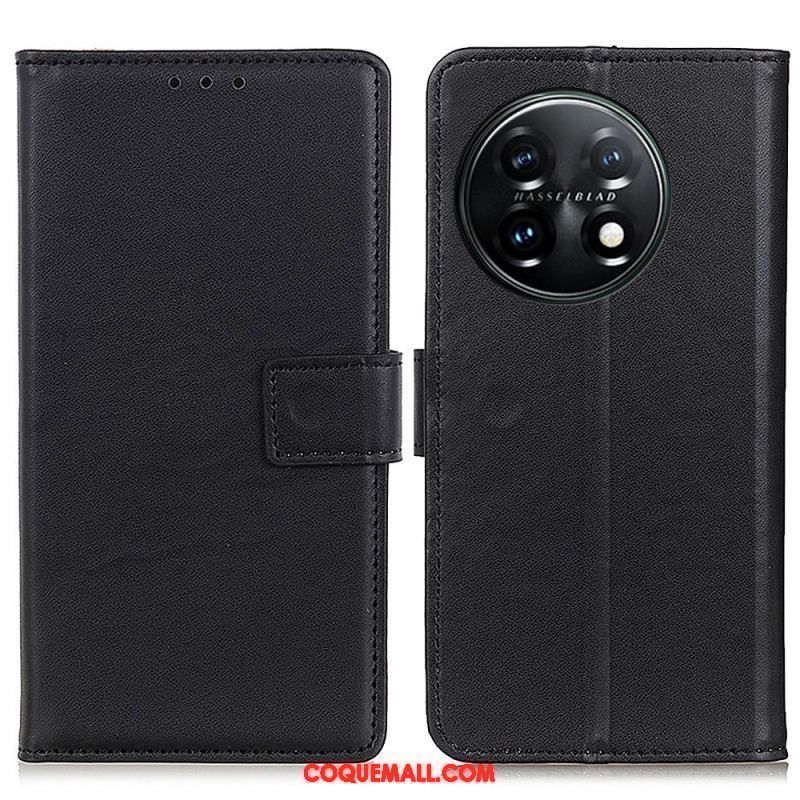 Housse OnePlus 11 5G Simili Cuir Simple