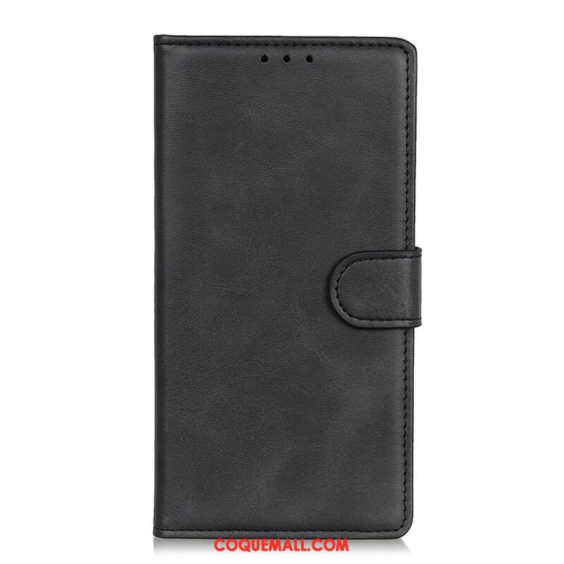 Housse OnePlus Nord 2 5G Matte Effet Cuir Rétro