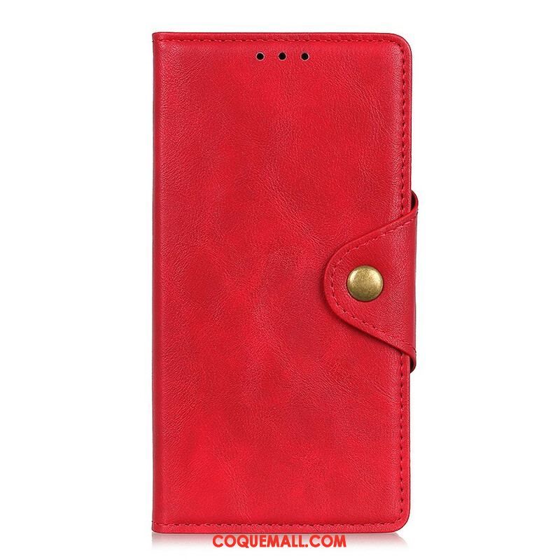 Housse OnePlus Nord 2 5G Simili Cuir Bouton