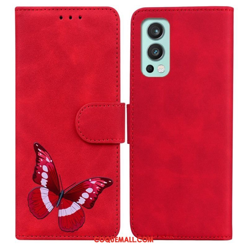 Housse OnePlus Nord 2 5G Skin-Touch Papillon