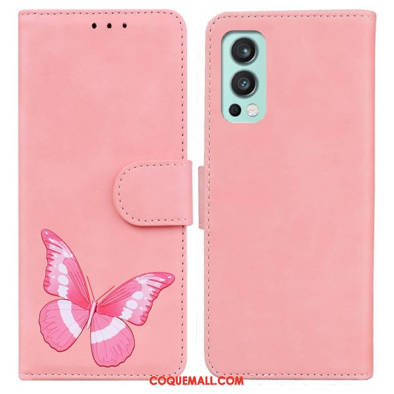 Housse OnePlus Nord 2 5G Skin-Touch Papillon