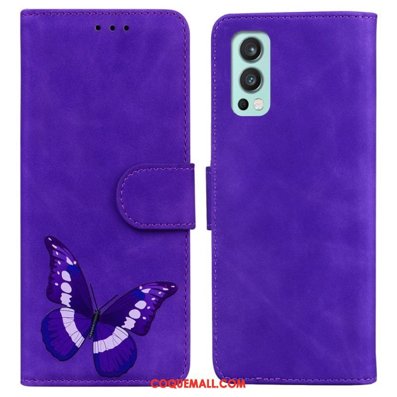 Housse OnePlus Nord 2 5G Skin-Touch Papillon