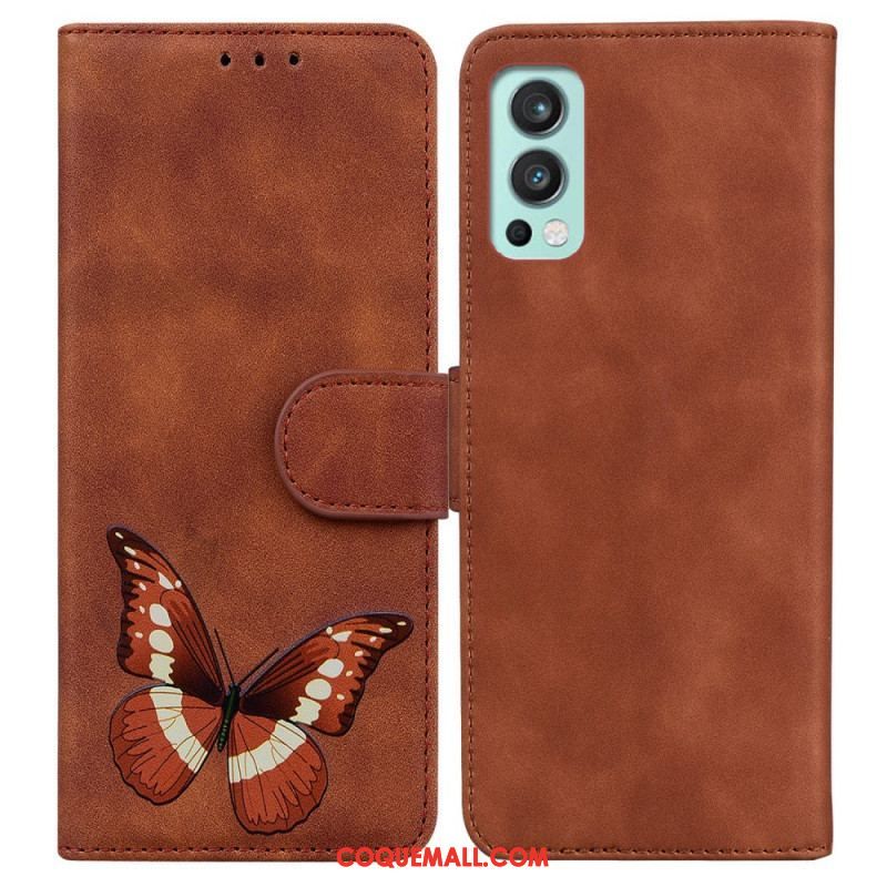 Housse OnePlus Nord 2 5G Skin-Touch Papillon